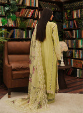Kahf Premium Luxury Embroidered Lawn 3 Piece Unstitched Suit KHF24L KLE-5A